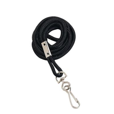 BADGE HOLDER RND W/CLIP BLACK