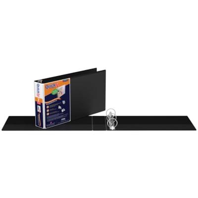 QUICKFIT BINDER(8.5X14)2 BLACK