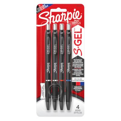 SHARPIE GEL 0.7MM 4CT B.ASST