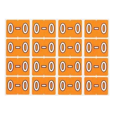 LABEL ALPHABETIC LT ORANGE -O-
