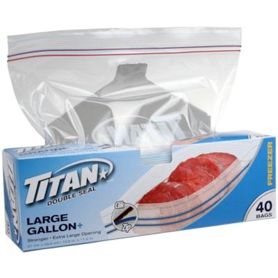 TITAN DBL SEAL FREEZER BAG LG