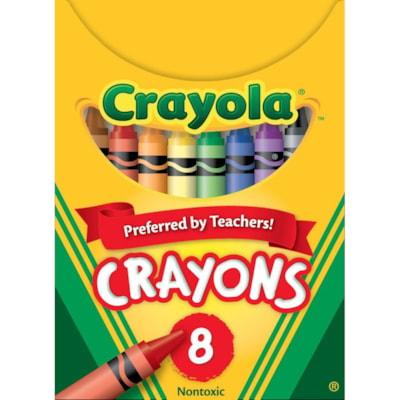 WAX CRAYONS CRAYOLA 8/PK