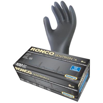 SENTRON 6 NITRILE GLOVE BLK S