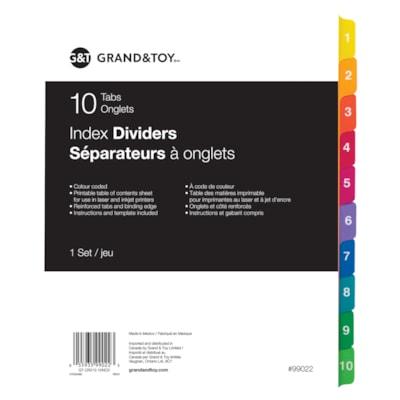 G&T IND DIVID #1-10 X 1 COLOR