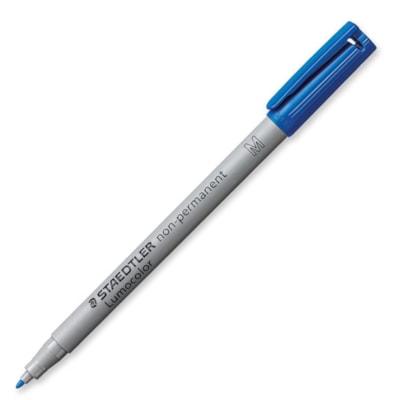 LUMOCOL NON-PERM MARKR MED BLU