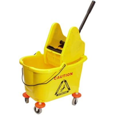 BUCKET AND WRINGER DOWN PRESS