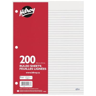 LOOSE LEAF SHEETS 10-7/8X8-3/8