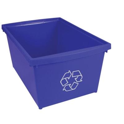 RECYCLING BIN, 21L BLUE, LEGAL
