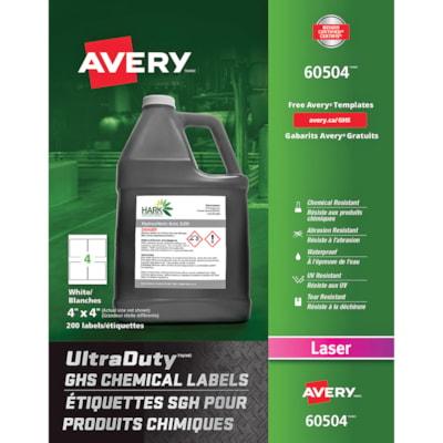 AVERY 60504 GHS CHEM LABELS