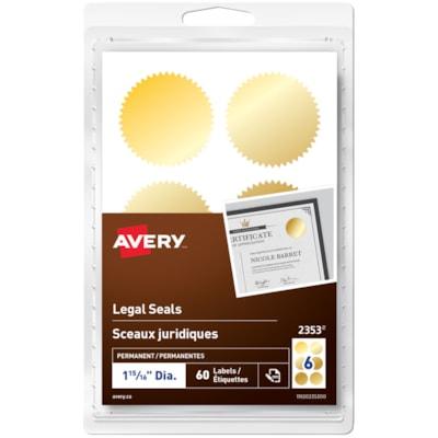 PAPER LABEL GD LGL SEAL 6U10S