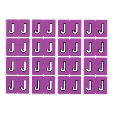 LABEL ALPHABETIC LILAC -J-