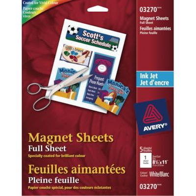 MAGNET SHEET PRINTABLE WHT LTR