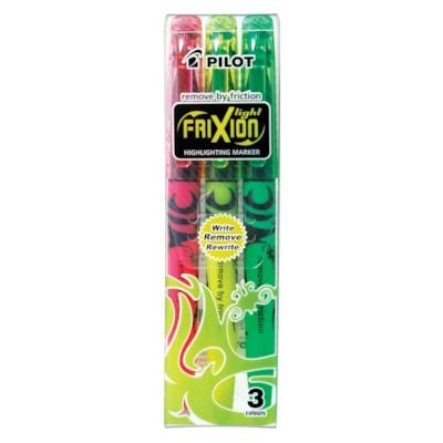 FRIXION LIGHT HIGHLIGHTER 3PK