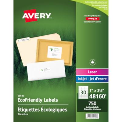 ECOFRIENDLY WHITE MAILING LBL
