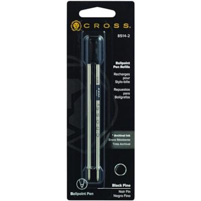 CROSS BALLPT REFILL FINE BLKX2