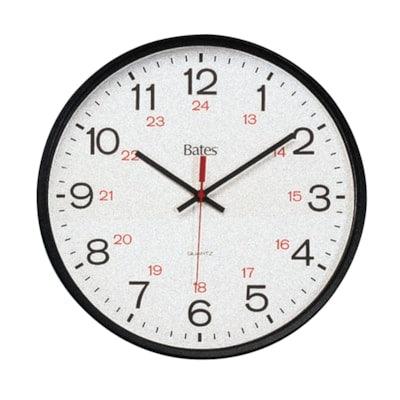 WALL CLOCK BLK 12IN DIAM 47027