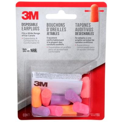 3M DISPOSABLE EARPLUGS 4 PAIRS