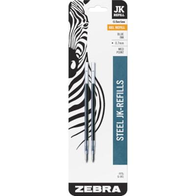 ZEBRA JK REFILL BLUE MED 2PK