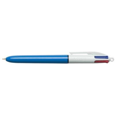 BIC 4-Colour Ballpoint Retractable Pen, Assorted Colours, Medium Tip, 3/PK*