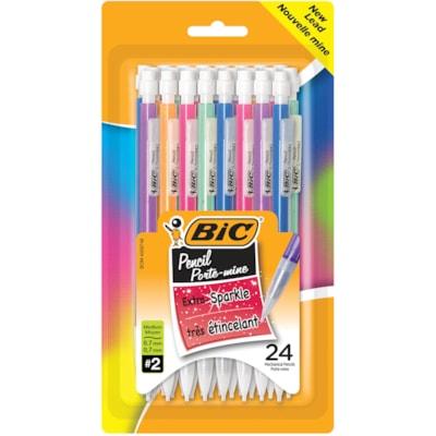 BIC SHIMMERS PENCIL 0.7MM 24PK