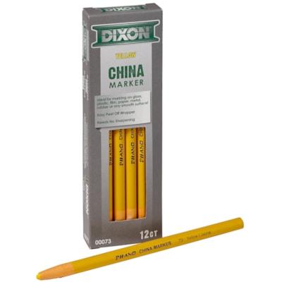 DIXON CHINA MARKERS YELLOW 12