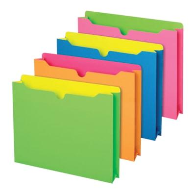 PENDAFLEX NEON FILE JACKET LTR