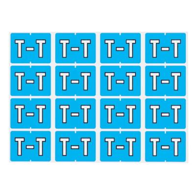 LABEL ALPHABETIC LT BLUE -T-