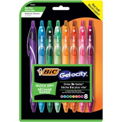 BIC GELOCITY GEL PEN ASST 8PK