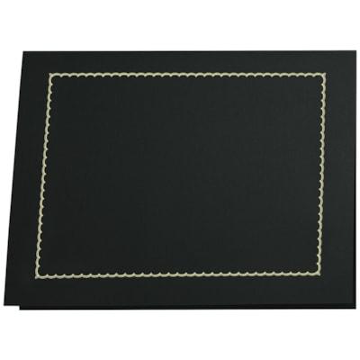CERTIFICATE HLDR 5PK BLK W/GLD