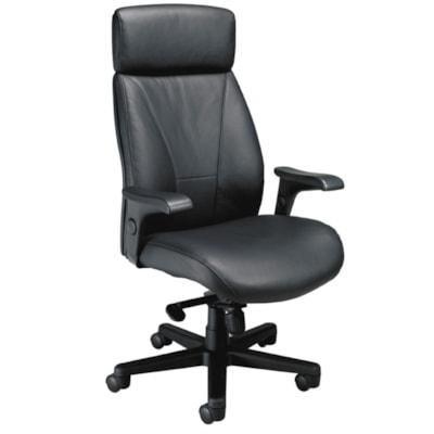 PRESIDER HB EXEC LEATHER CHR