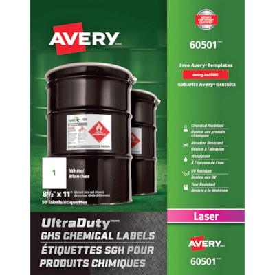 AVERY 60501 GHS CHEM LABELS