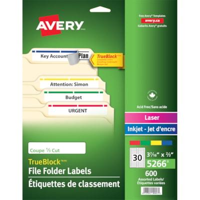 FILE FOLDR LBL LASR 3-7/16X2/3