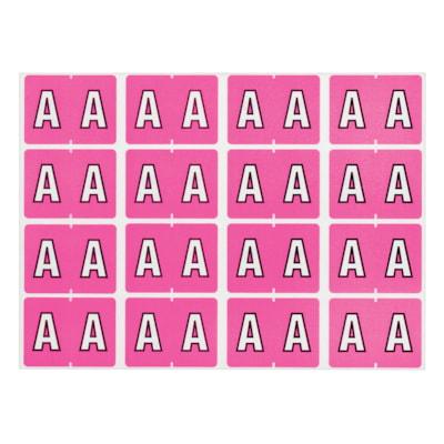 LABEL ALPHABETIC PINK -A-