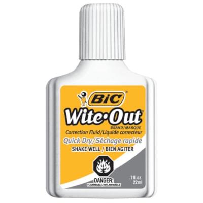 Wite-Out Plus Correction Fluid - Foam Brush Applicator - 0.68 fl oz (20 mL) - White