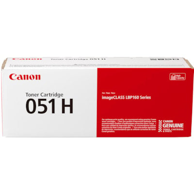 Canon 051 H Original High Yield Laser Toner Cartridge - Black Pack - 4000 Pages