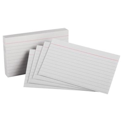 INDEX CARD 3X5 WHITE RULED