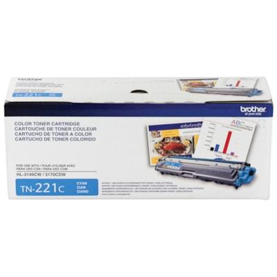 Brother TN221C Original Toner Cartridge - Laser - Standard Yield - 1400 Pages - Cyan