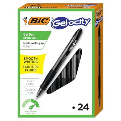 BIC GELOCITY GEL PEN BLK 24/BX