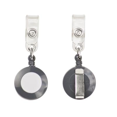 GBC RETRACTABLE BADGE REEL GRY