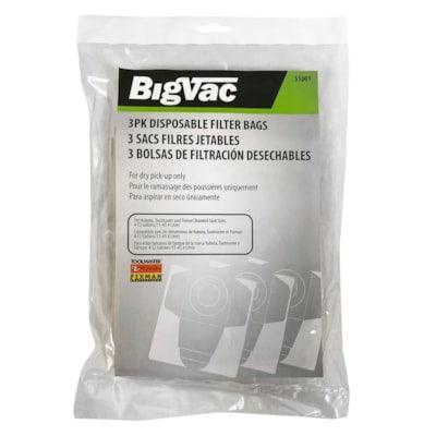 3PK DISPOSABLE FILTER BAGS