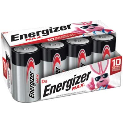 BATTERY  D  ENERGIZER 8/PK
