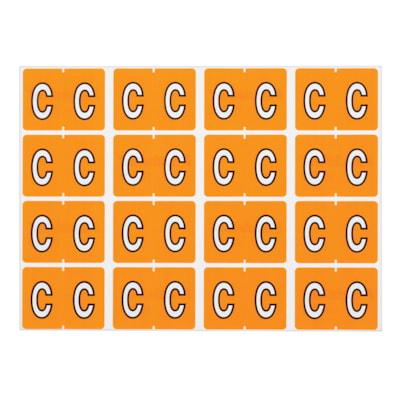 LABEL NUMERIC LT ORANGE -C-