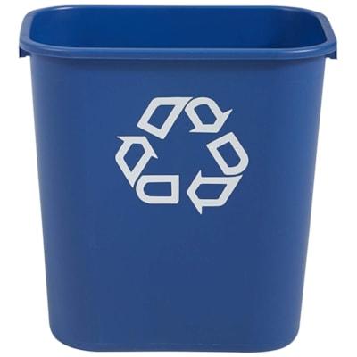 DESKSIDE RECYCL BIN BLUE MED