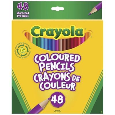 CRAYOLA COLOURED PENCILS 48/PK