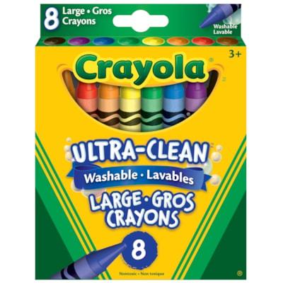 ULTRA CLEAN CRAYONS LARGE 8CT