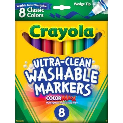 WEDGE TIP MARKER WASHABLE 8 CT