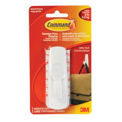 HOOK LARGE COMMAND ADHESIVE 3M