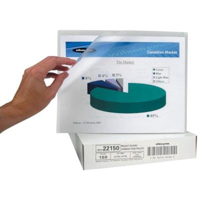 PROJ.FOLDR CLEAR VINYL LTR