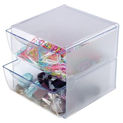 STACKABLE CUBES, 6 X6  CLEAR