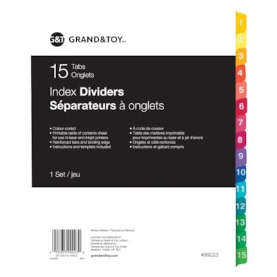G&T IND DIVID #1-15 X 1 COLOR